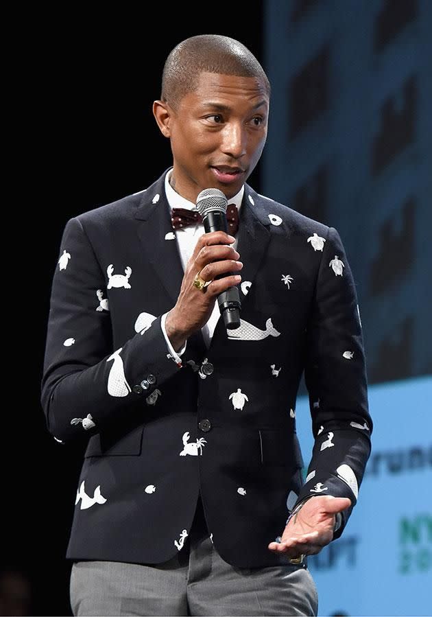 Pharrell will bring his high-energy vibes to the show. Source: Getty