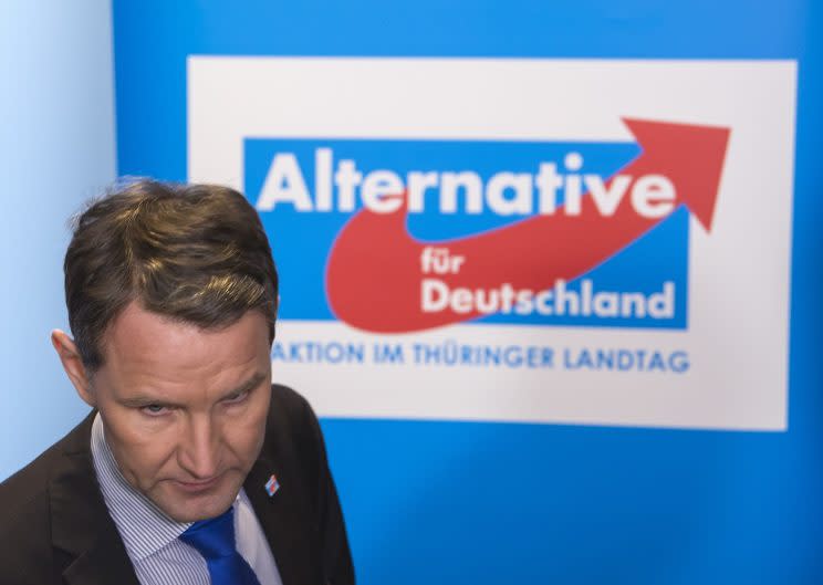 <strong>Björn Höcke wird zum Buhmann der Rechten stilisiert. (Bild: AP Photo/Jens Meyer)</strong>