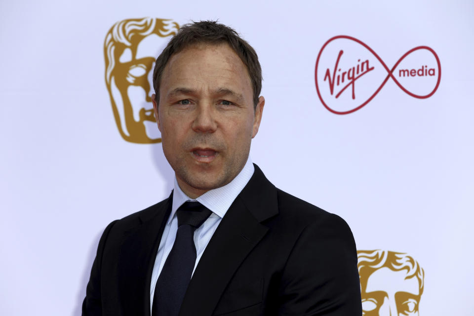 Actor Stephen Graham poses for photographers on arrival at the 2019 BAFTA Television Awards in London, Sunday, May 12, 2019.(Photo by Grant Pollard/Invision/AP)