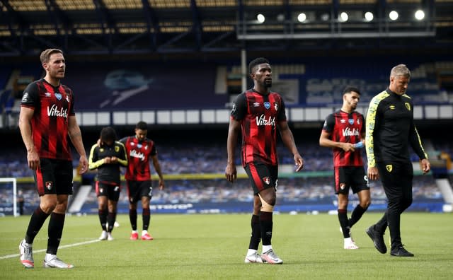 Bournemouth suffered relegation after five years in the top flight despite a final-day win at Everton