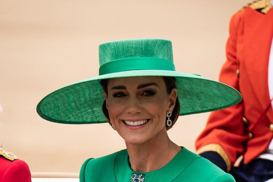 The Princess of Wales during the 2023 Trooping the Colour ceremony at Horse Guards Parade, central London (Aaron Chown/PA) (PA Archive)