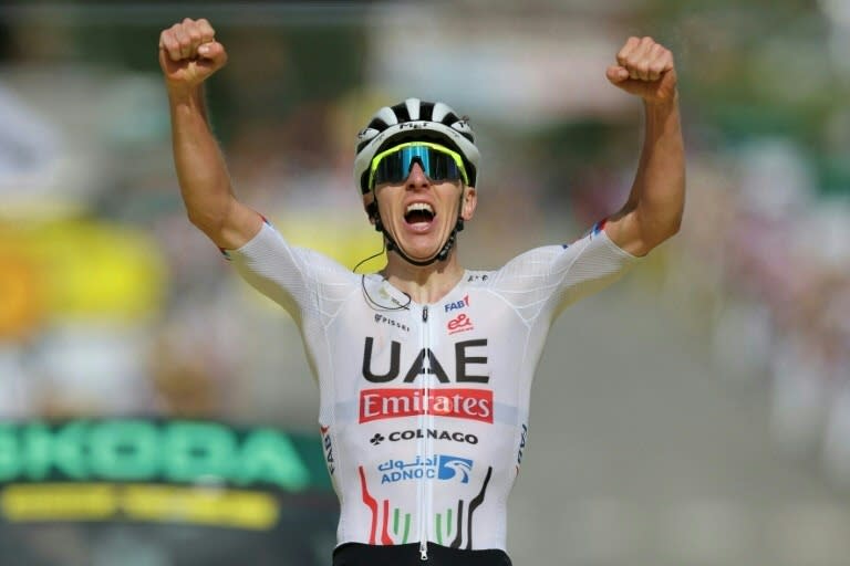 Tadej Pogacar triumphs on the first mountain stage of the Tour de France (Thomas SAMSON)
