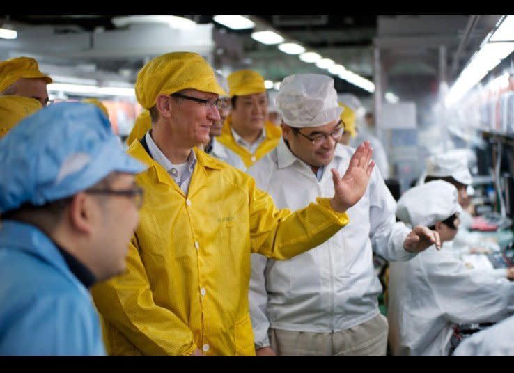 Apple's problem of allegedly poor working conditions at its suppliers' factories in China had been known for some time, but this year Cook actually stepped up and did something about it. After the <em>New York Times</em> <a href="http://www.nytimes.com/2012/01/26/business/ieconomy-apples-ipad-and-the-human-costs-for-workers-in-china.html?_r=1" target="_hplink">published an expose</a> on the human cost of manufacturing an iPad, Cook went to China to visit manufacturing sites. <a href="http://www.nytimes.com/2012/01/26/business/ieconomy-apples-ipad-and-the-human-costs-for-workers-in-china.html?_r=1" target="_hplink">Steve Jobs reportedly never set foot in a Chinese factory</a>.     More substantially than a PR stunt, Cook also <a href="http://www.huffingtonpost.com/2012/02/13/apple-foxconn-fair-labor-association_n_1273915.html" target="_hplink">asked</a> the D.C.-based Fair Labor Association to independently audit Foxconn's and other's component manufacturing facilities. Investigators found that laborers often worked <a href="http://www.huffingtonpost.com/2012/03/29/foxconn-apple-factories-labor-violations_n_1389392.html" target="_hplink">more than 60 hours per week</a> in March. Since then, Apple reportedly <a href="http://www.huffingtonpost.com/2012/08/21/apple-foxconn-audit_n_1819701.html?utm_hp_ref=technology" target="_hplink">sketched out a timeline</a> for having workers work sane schedules.