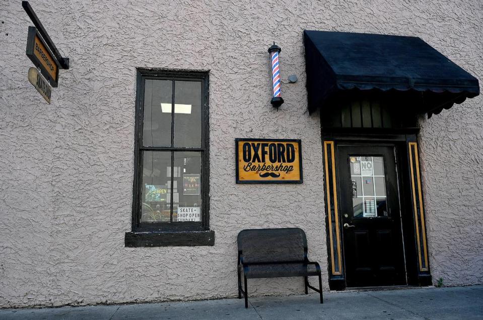 The Oxford Barbershop in downtown Bradenton.