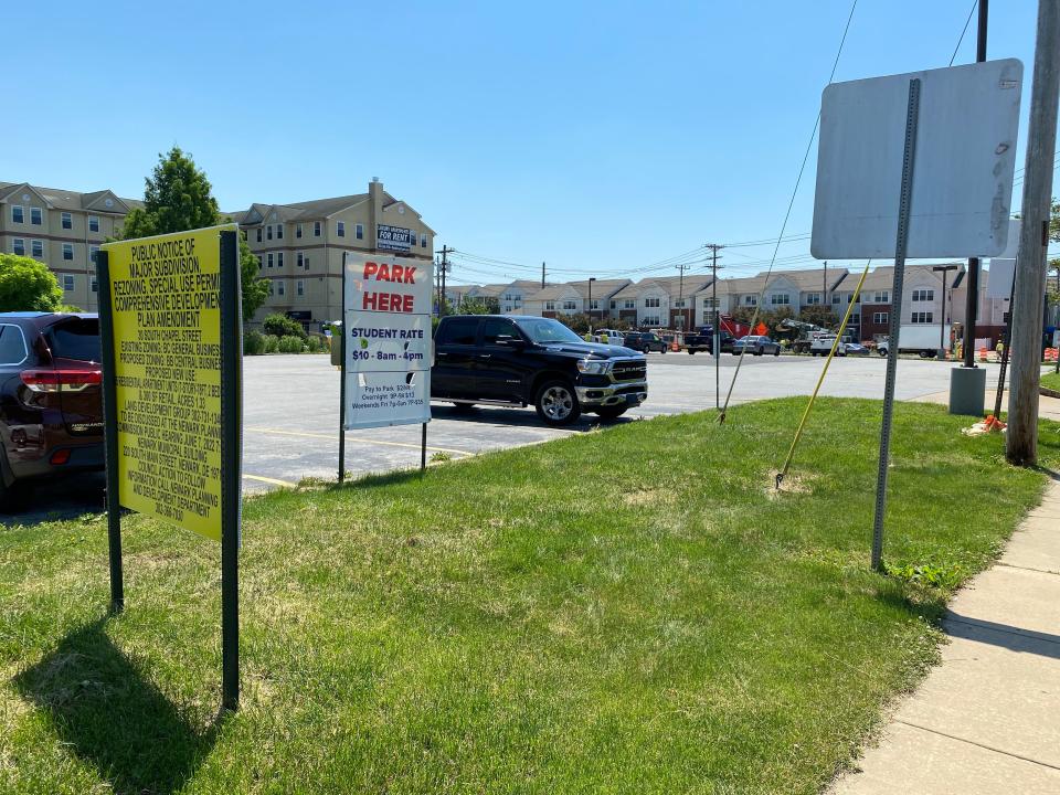 Lang Development has proposed a multi-story apartment building at 30 S. Chapel St. where Burger King was long located.