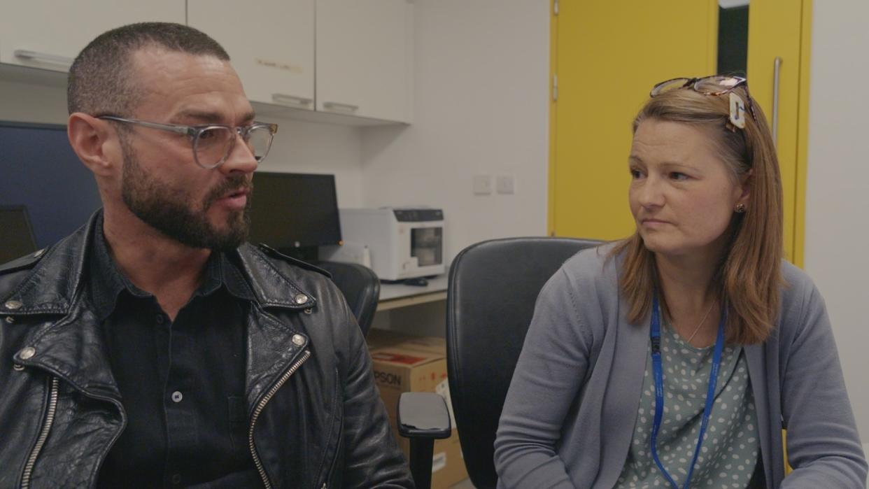 Matt Willis and Dr Louise Paterson a Research Fellow at Imperial College - Matt Willis: Addiction in the Family (BBC)