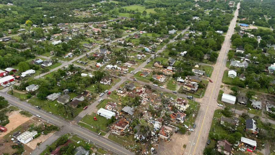 Sulphur tornado damage (KFOR