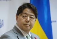 Japan's Foreign Minister Yoshimasa Hayashi visits Kyiv
