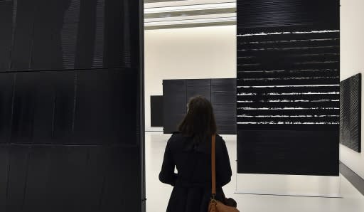 Soulages is venerated in France and much of Europe as the Rothko of black -- the "master of noir" for his focus on black works