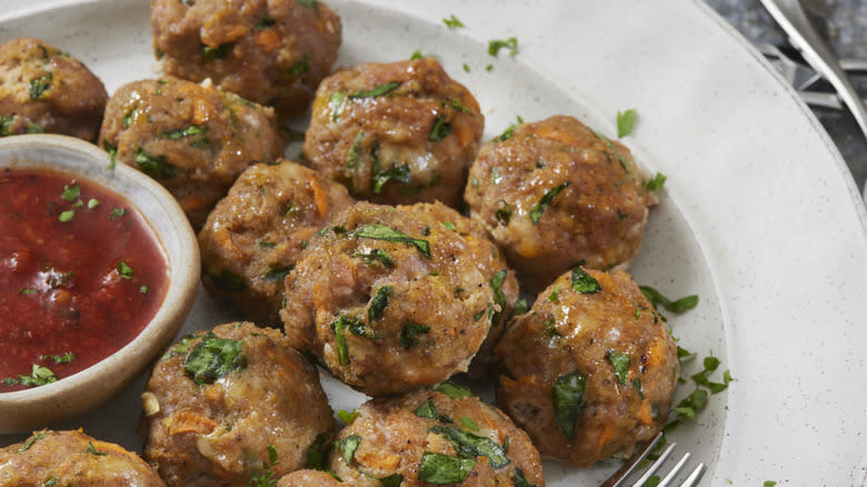 turkey meatballs with sauce