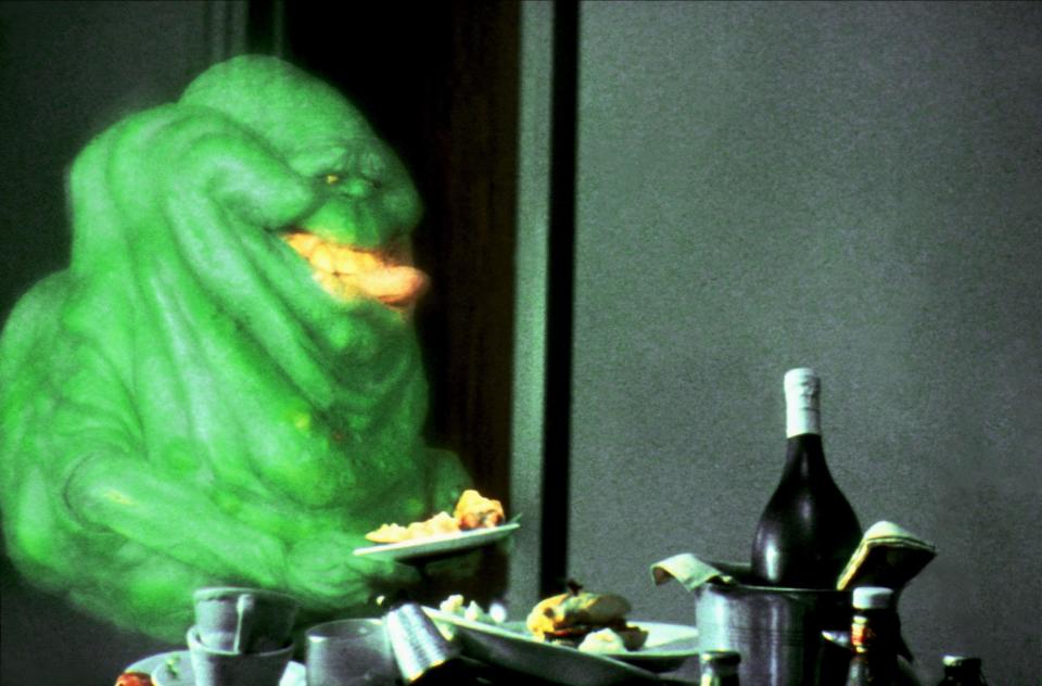 Slimer only appeared very briefly in the original 1984 Ghostbusters film. (Alamy)