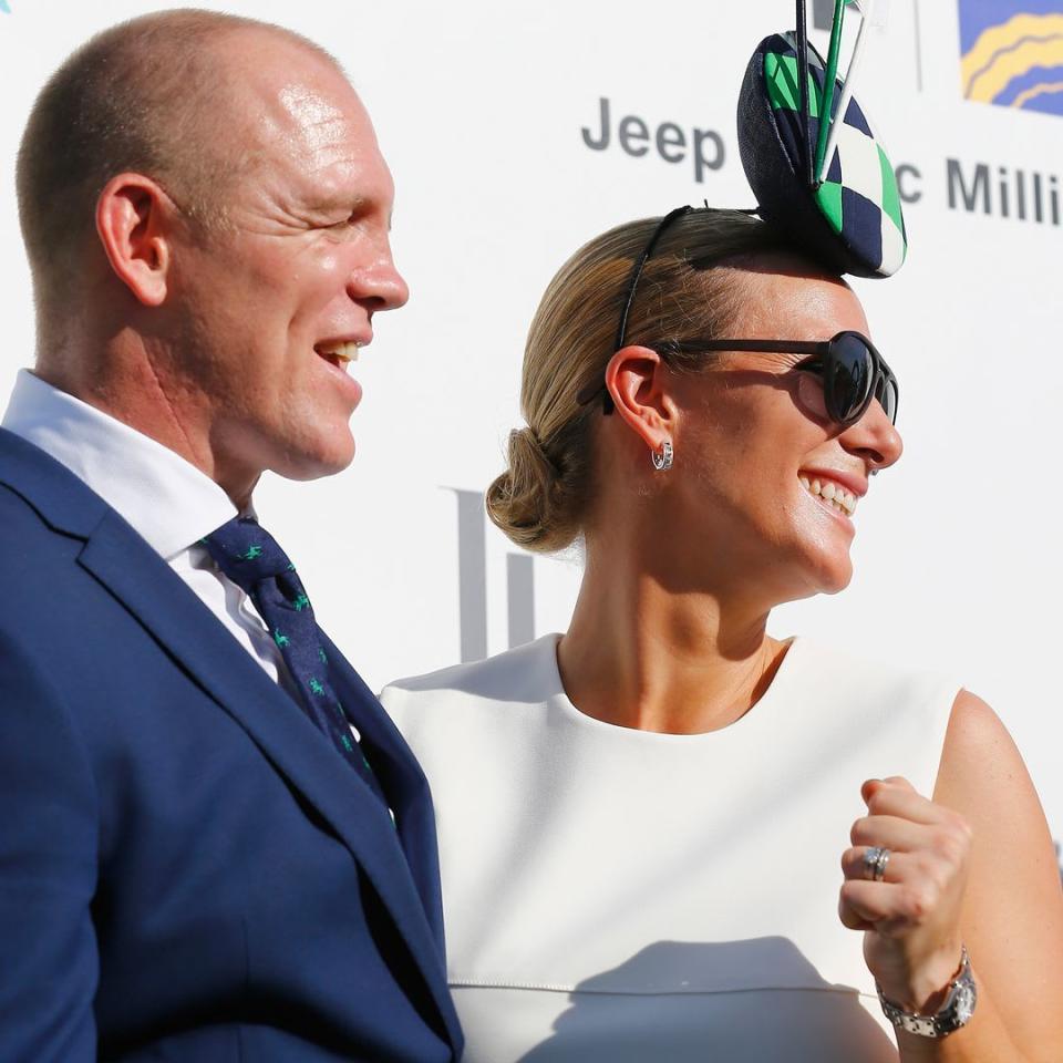 Zara Tindall parties on a yacht in striped poplin mini dress