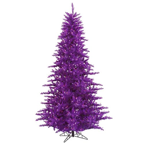 12) 3' Purple Vickerman Fir Tree with PVC Tips