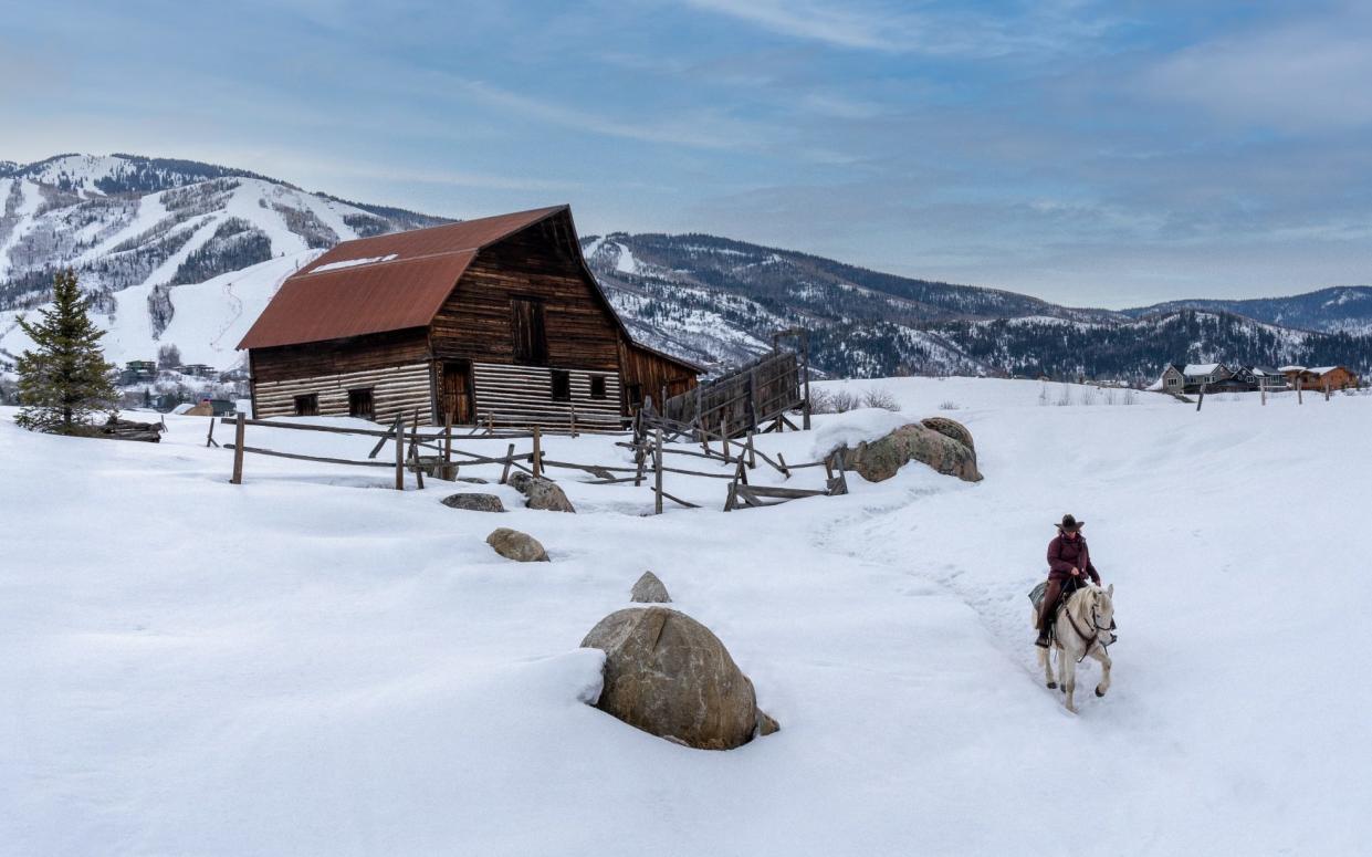 Steamboat ski resort Colorado America