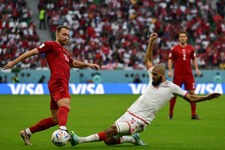Dinamarca no pudo ganarle a Túnez en la primera fecha del grupo D; los del norte de Europa son favoritos a pasar