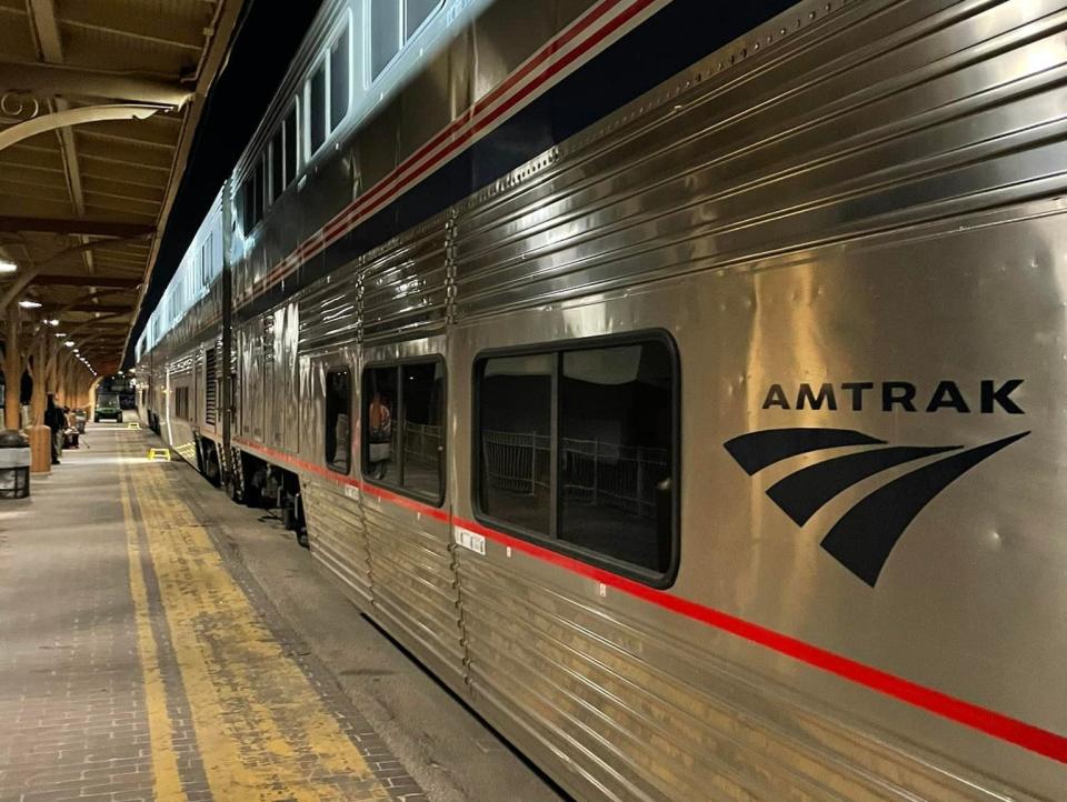 Texas eagle side of amtrak train