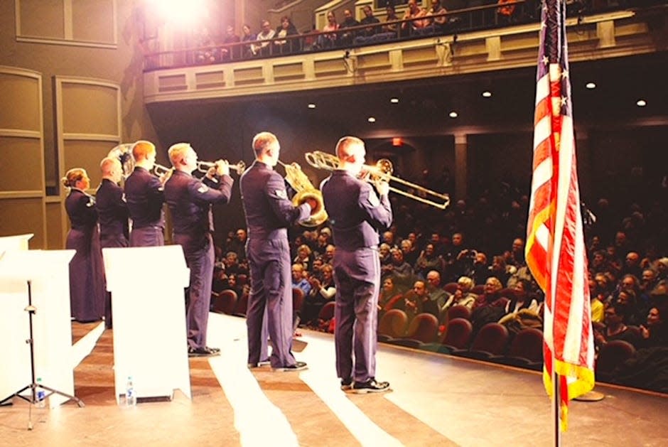 Freedom Brass, the U.S. Air Force Band of the West, is pictured during a performance.