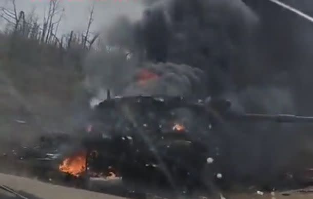 capture of destroyed challenger 2 tank of ukrainian army