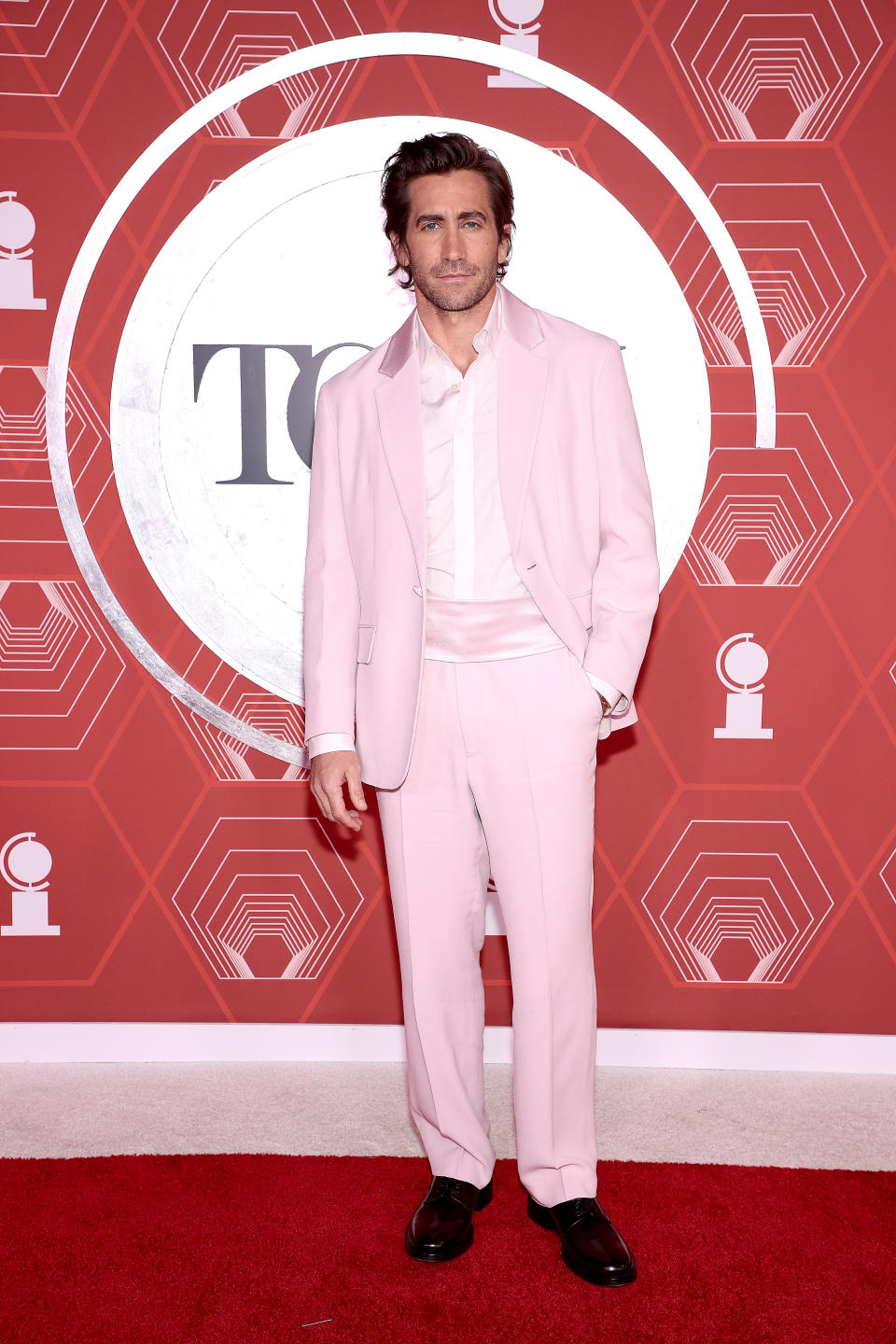 Jake Gyllenhaal attends the 2021 Tony Awards at Winter Garden Theatre in New York City. - Credit: Courtesy of Tony Awards