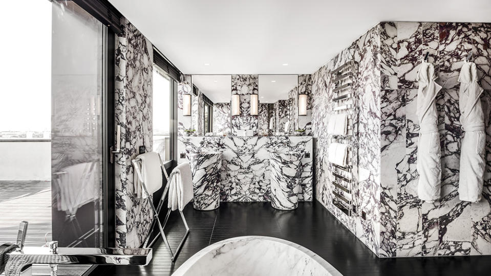 One of the penthouse bathrooms - Credit: Tommy Picone/Bulgari Hotels