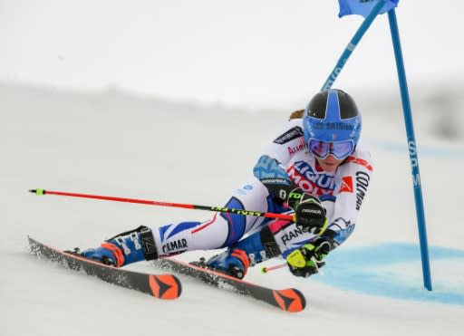 France's Clara Direz claimed a first World Cup win in the parallel giant slalom in Sestriere