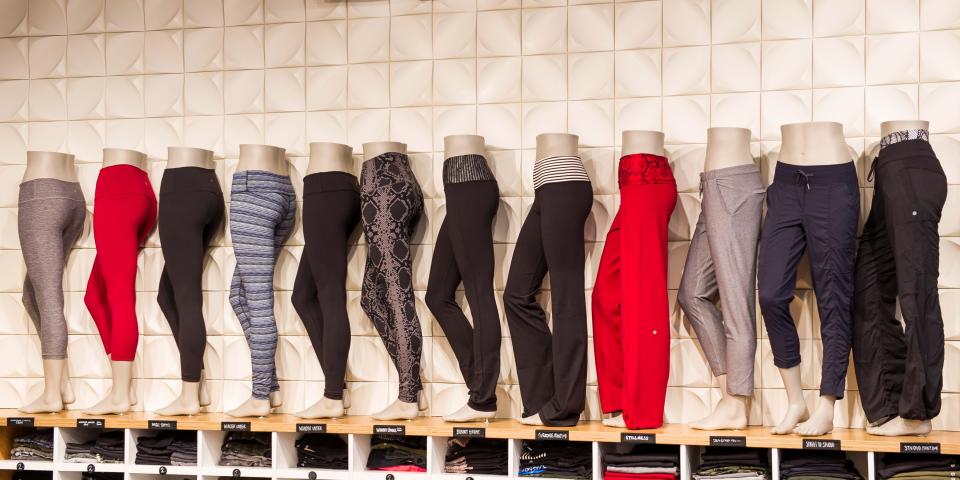 Lululemon old pant wall