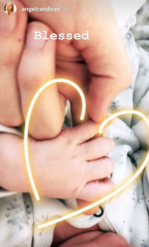 Baby makes five for model Candice Swanepoel as of June 19, 2018. The Victoria’s Secret Angel welcomed her second child with fiancé Hermann Nicoli and shared the news in a sweet photo posted to her Instagram on Tuesday. “Blessed,” she captioned a snap of her finger held by the baby. Swanepoel and Nicoli also have a 1-year-old son named Anaca.