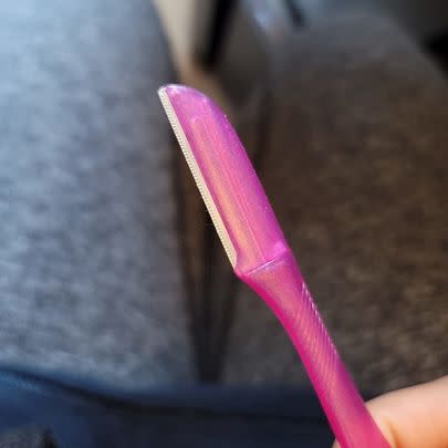 A Schick Silk Touch-Up Tool to help remove peach fuzz