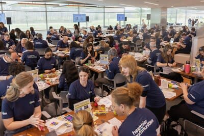 Hundreds of colleagues gathered in Bloomfield, Conn., Orlando, Fla. and St. Louis, Mo. to assemble mental well-being kits for distribution to local Boys & Girls Clubs.