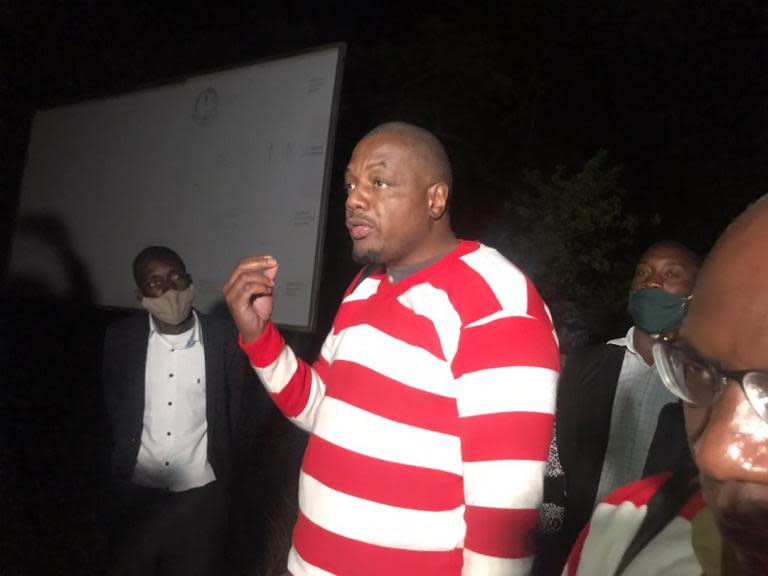 Hopewell Chin'ono was arrested after his reporting on alleged COVID-19 procurement fraud within Zimbabwe's Ministry of Health led to the arrest and sacking of the country's health minister.<span class="copyright">Frank Chikowore</span>