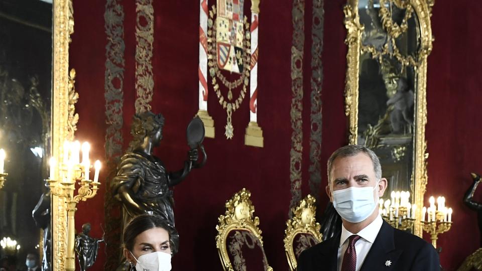 spanish royals attend the national day military parade