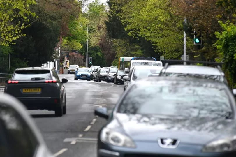 Traffic during the latest works at the Bargate junction in Grimsby, Tuesday morning