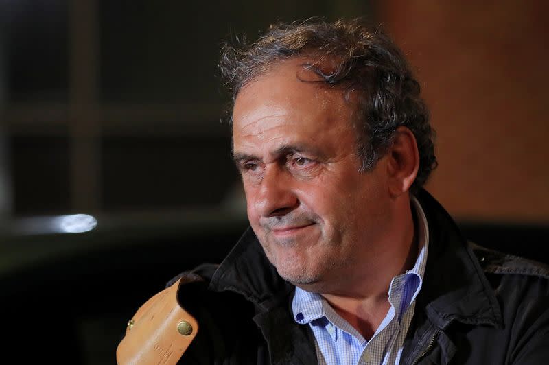 FOTO DE ARCHIVO: El expresidente de la UEFA, Michel Platini, en Nanterre