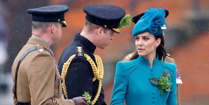 the prince and princess of wales attend the 2023 st patrick's day parade