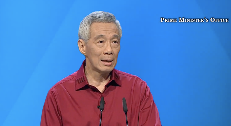 During the annual National Day Rally, Singapore Prime Minister Lee Hsien Loong spoke on a range of topics including education (particularly on preschools and tertiary education), climate change, the economy and more. (PHOTO: Screengrab from the Prime Minister's Office YouTube channel)