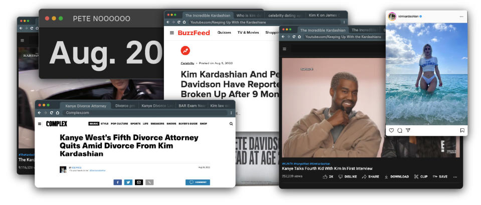   Maddie Abuyuan / BuzzFeed News; @owen__lang via Twitter; Hulu via YouTube; Screenshot via BuzzFeed; Screenshot via Complex; ET Canada via YouTube; Kanye West via Instagram