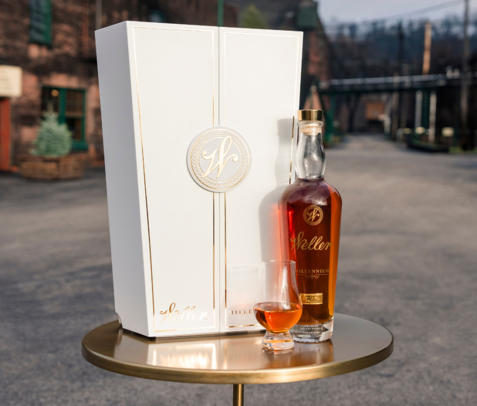 The rare whiskey comes in an ornate white package and pours beautifully into a Glencairn glass.<p>Courtesy of Buffalo Trace</p>