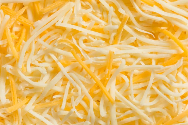 Organic Shredded Mexican Cheese in a Bowl