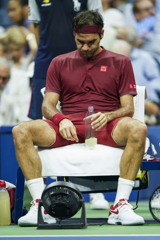 Suffering: Roger Federer