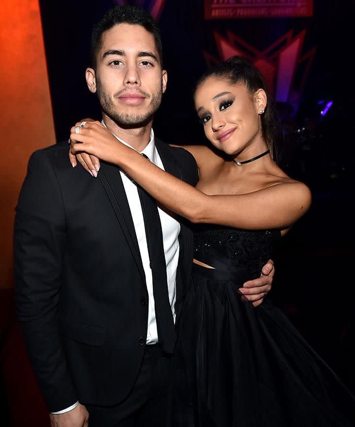 Ariana Grande and Ricky Alvarez. Source: Getty Images.