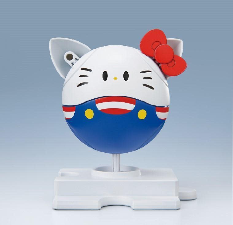 Hello Kitty造型的「哈囉機器人」。（翻攝自bandai-hobby.net）