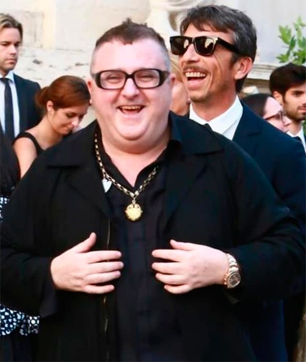 Alber Elbaz con su amigo y colega Pierpaolo Piccioli