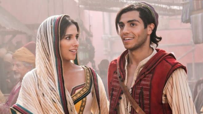 Massoud with Naomi Scott in Aladdin (Credit: Disney)