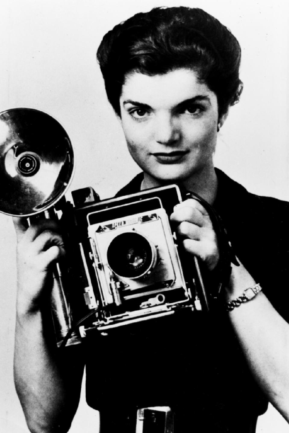 Jacqueline Kennedy working as a journalist in 1953