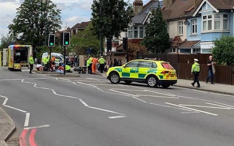 84 year old Irene Mayor was airlifted to hospital by the air ambulance  - Credit: News Licensing/The Sun