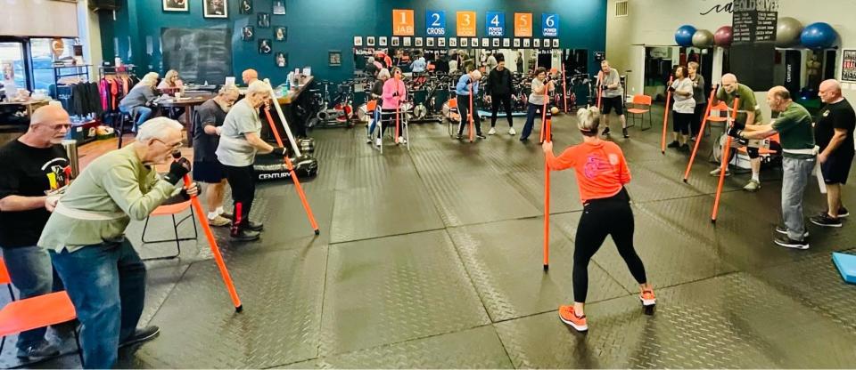 Rock Steady Boxing aids those diagnosed with Parkinson's disease by improving their quality of life through a non-contact boxing based fitness curriculum.