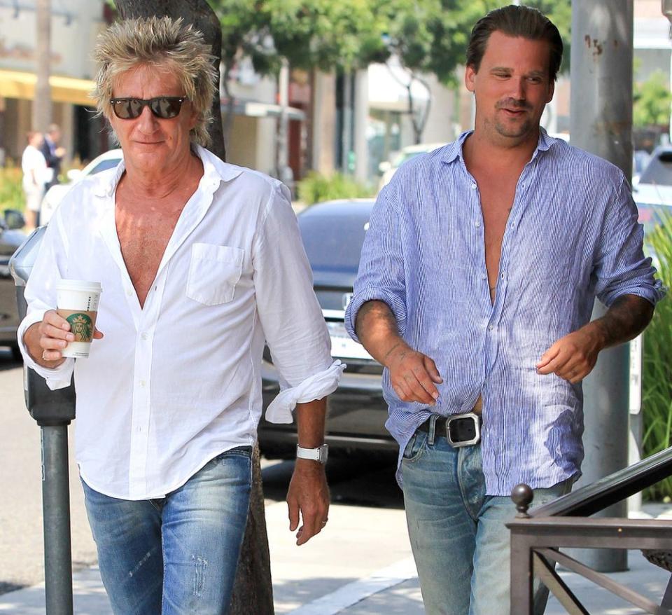 Rod Stewart and Sean Stewart in 2015 | Bauer-Griffin/GC Images