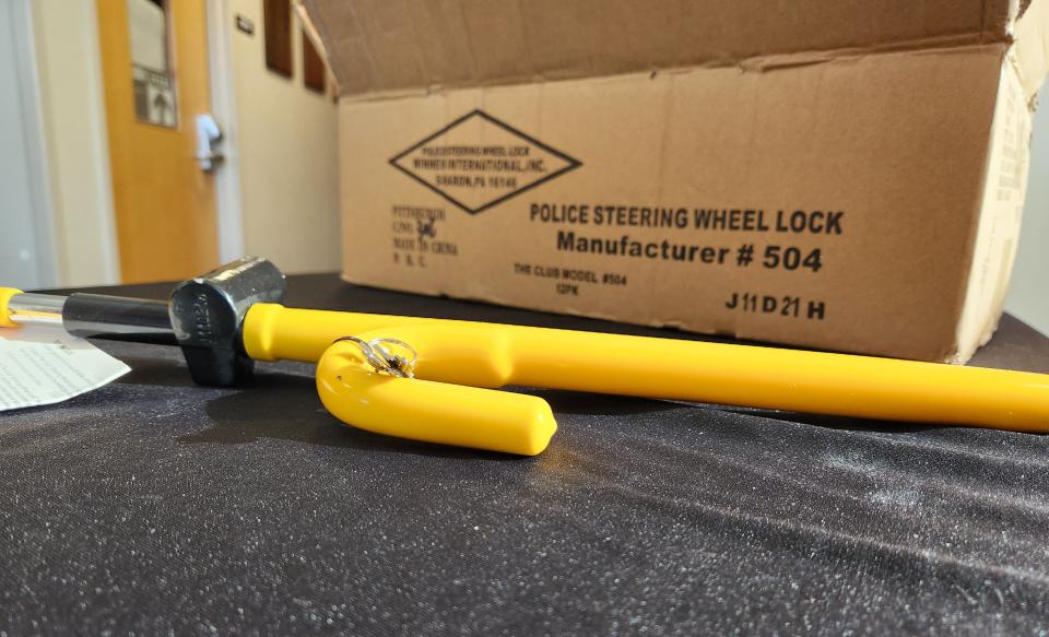 The Peter J. Herrera Patrol Station and Hyundai Motor America will provide 200 steering wheel locks to owners as thefts of Hyundai and Kia vehicles are a nationwide issue.