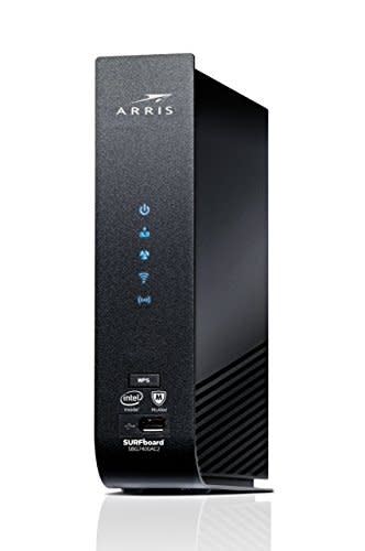 ARRIS SURFboard (24x8) DOCSIS 3.0 Cable Modem Plus AC2350 Dual Band Wi-Fi Router, approved for…