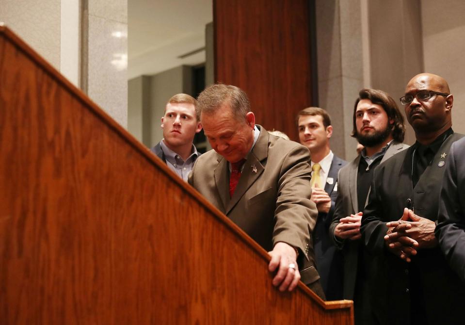 Mr Moore asked people to pray to God and come back in the morning: Getty